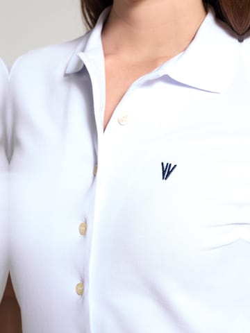 NOWIHT Bluse 'Eugenie' i hvid