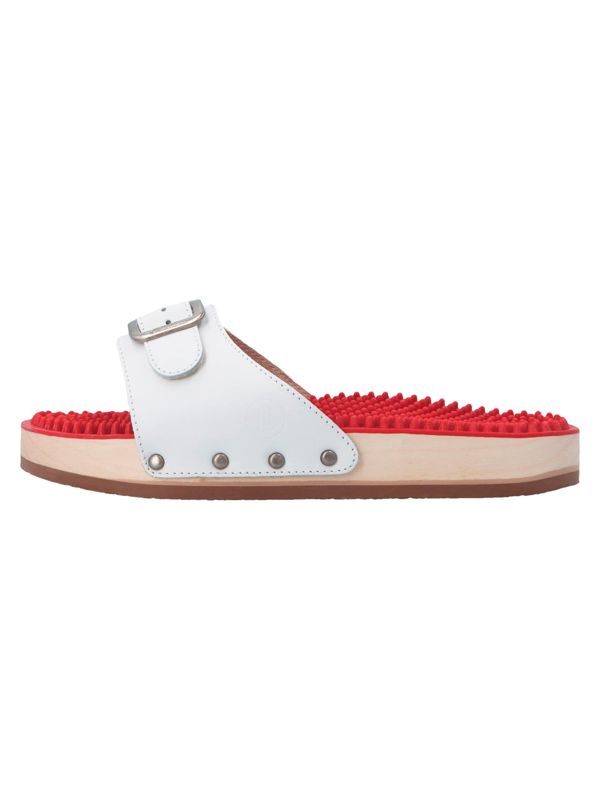 BERKEMANN Mules 'Noppen-Sandale' in White: front