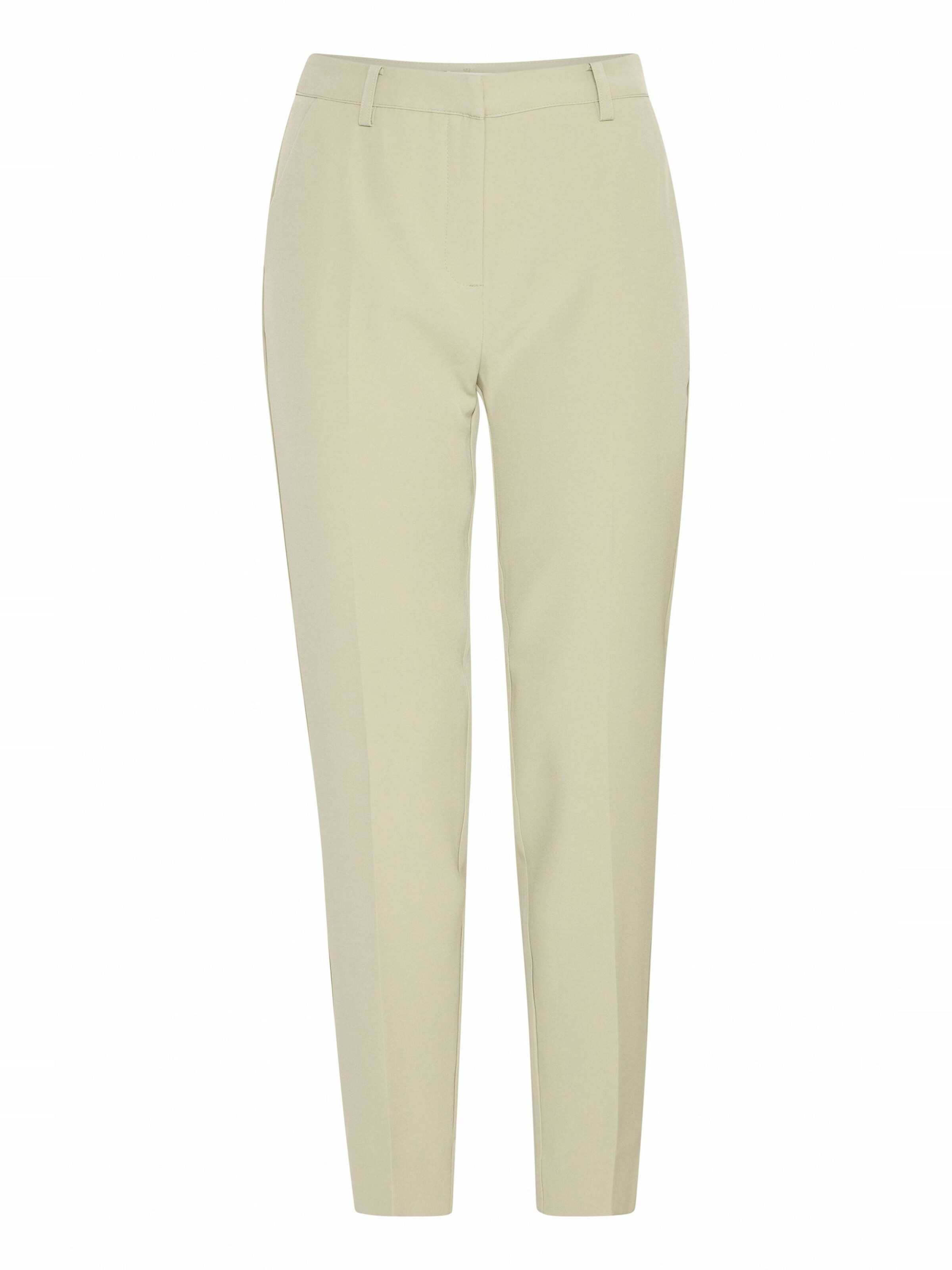 ICHI Bukser med fals 'Lexi' i grøn: forside