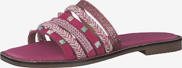 TAMARIS Mules in Pink: front