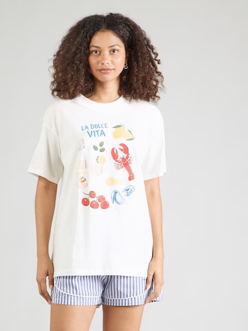 Camicia da notte di Lindex in bianco: frontale