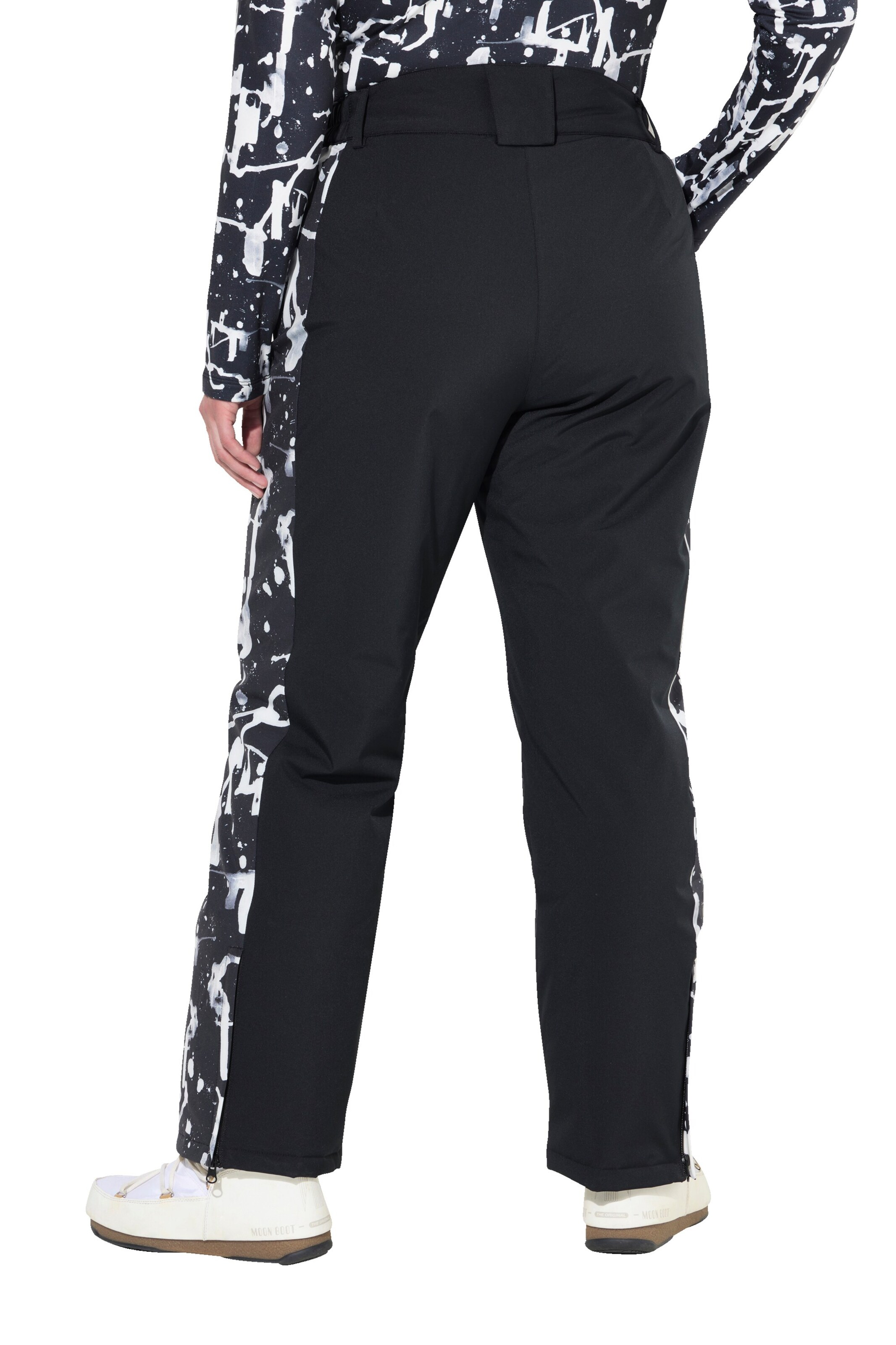 Ulla Popken Regular Outdoor trousers in Black