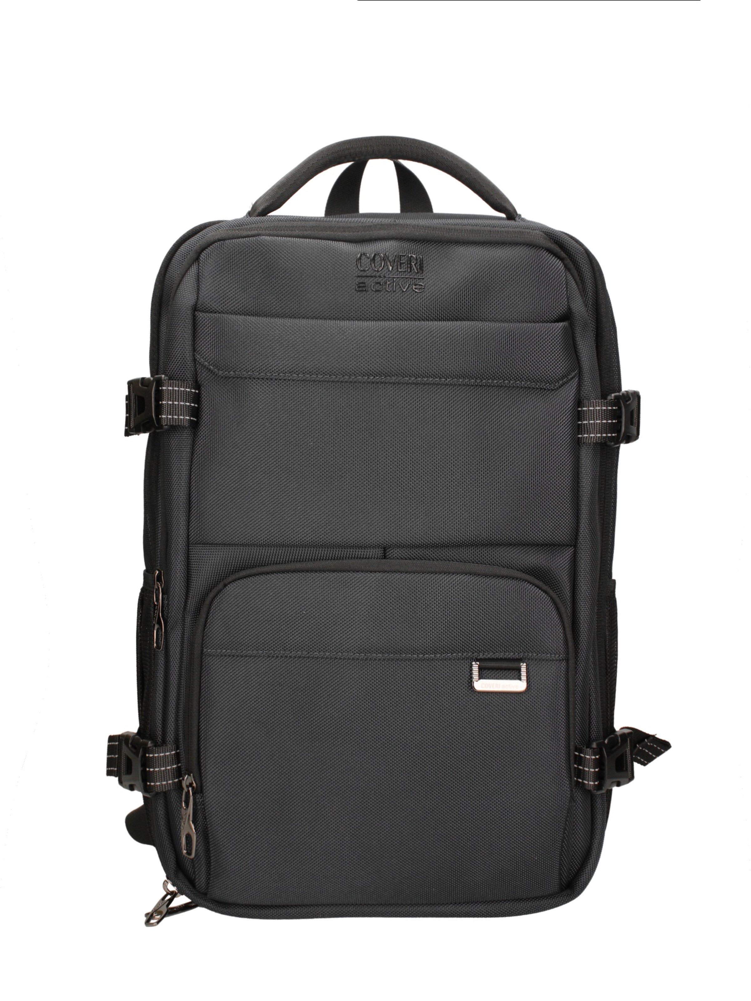 Zaino 'Zaino Coveri unisex poliestere 100% - Chiusura zip e tasche laterali' di Coveri Collection in grigio: frontale