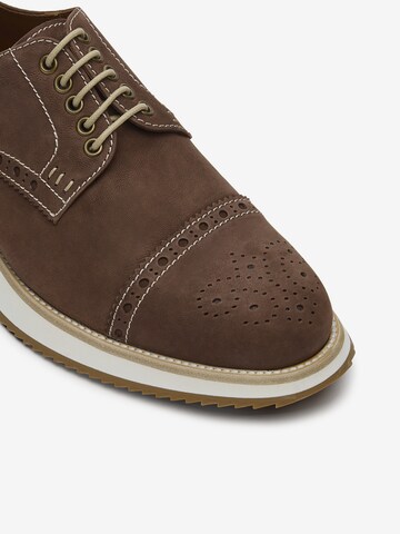 Chaussure à lacets 'Harbour Derby ' LOTTUSSE en marron