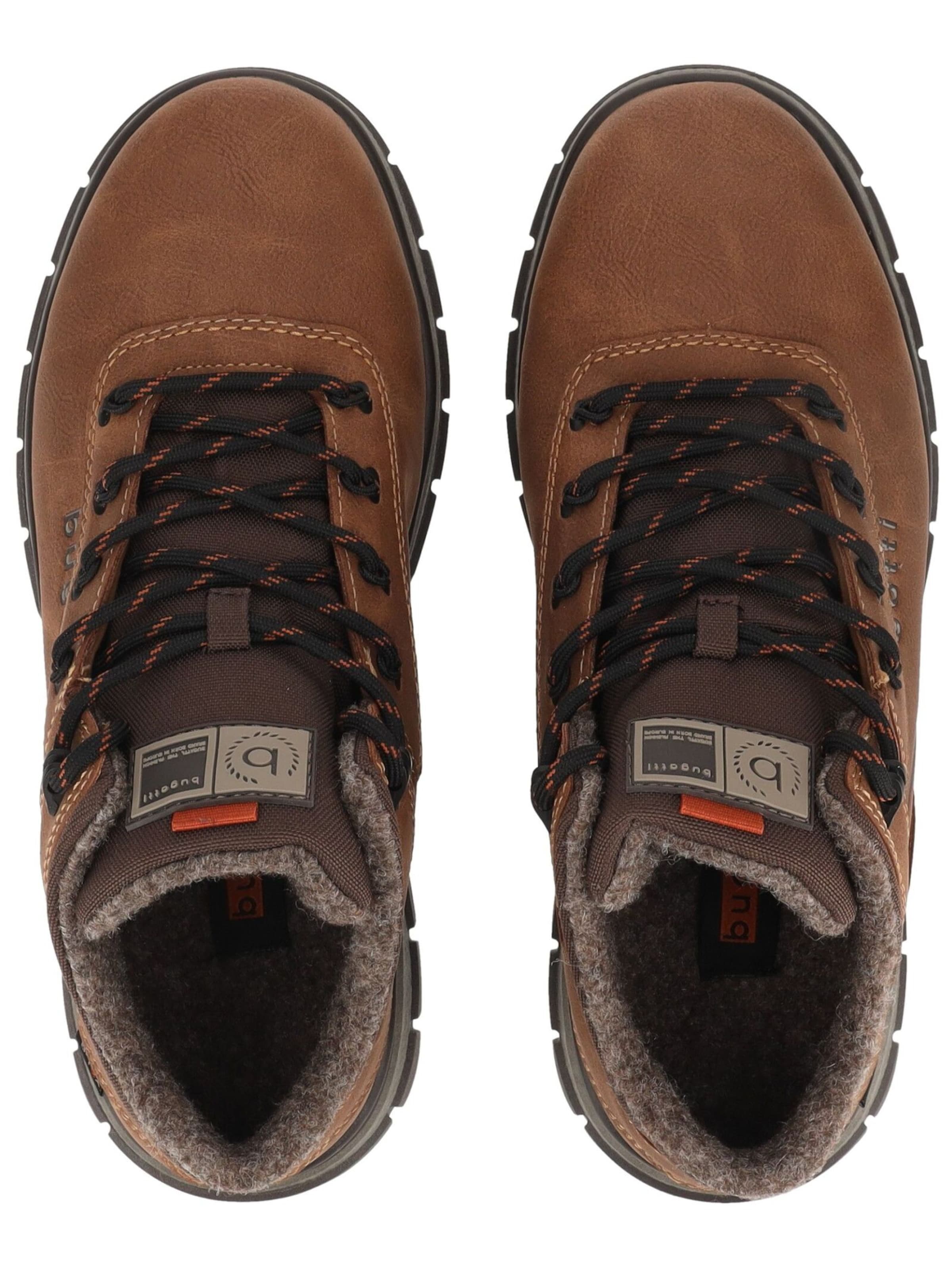 Bottines à lacets bugatti en marron