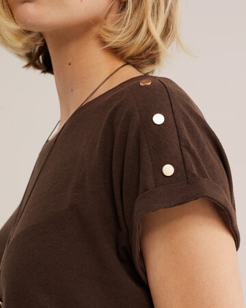 WE Fashion Koszulka w kolorze brązowy