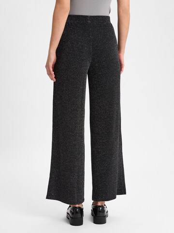 VILA Wide leg Pants 'VIEleina' in Silver