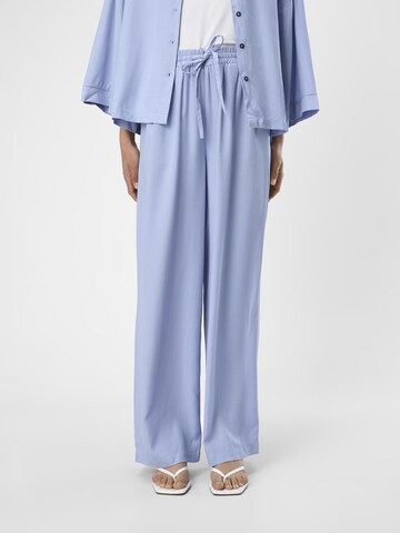 Wide Leg Pantalon OBJECT en bleu : devant