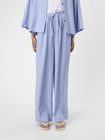 Wide Leg Pantalon OBJECT en bleu : devant