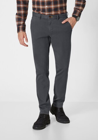 REDPOINT Slim fit Chino Pants in Grey: front