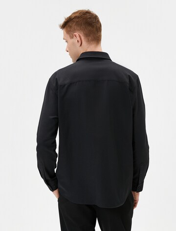 Koton Regular fit Button Up Shirt in Black