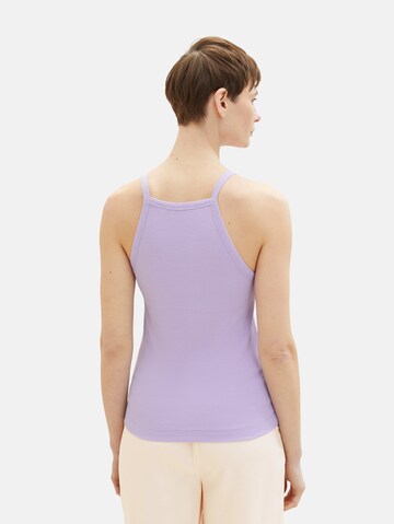 TOM TAILOR DENIM Top in Purple