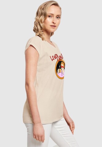 T-shirt 'Lewis Capaldi - Capal Tea' Merchcode en beige