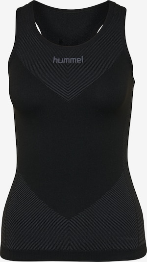 Hummel Sporttop 'First' in grau / schwarz, Produktansicht