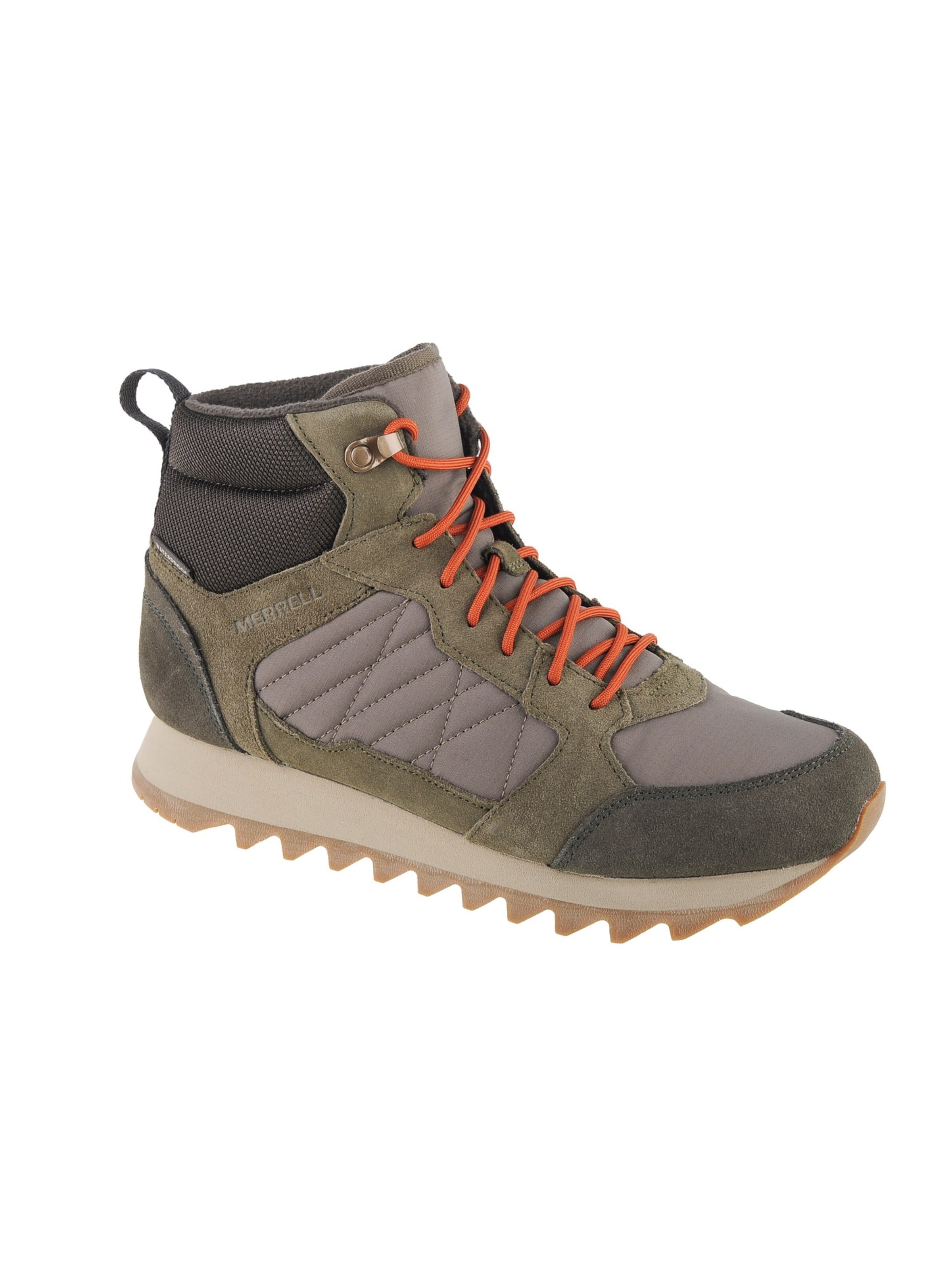 MERRELL Boots 'Alpine Sneaker Mid PLR WP 2' in Groen: voorkant