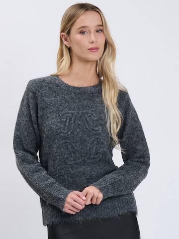 Influencer Sweter w kolorze szary