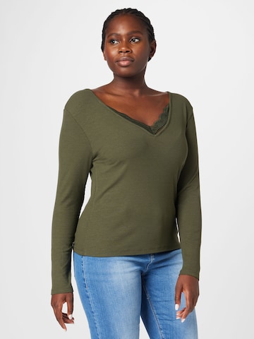 ABOUT YOU Curvy - Camisa 'Christina' em verde: frente