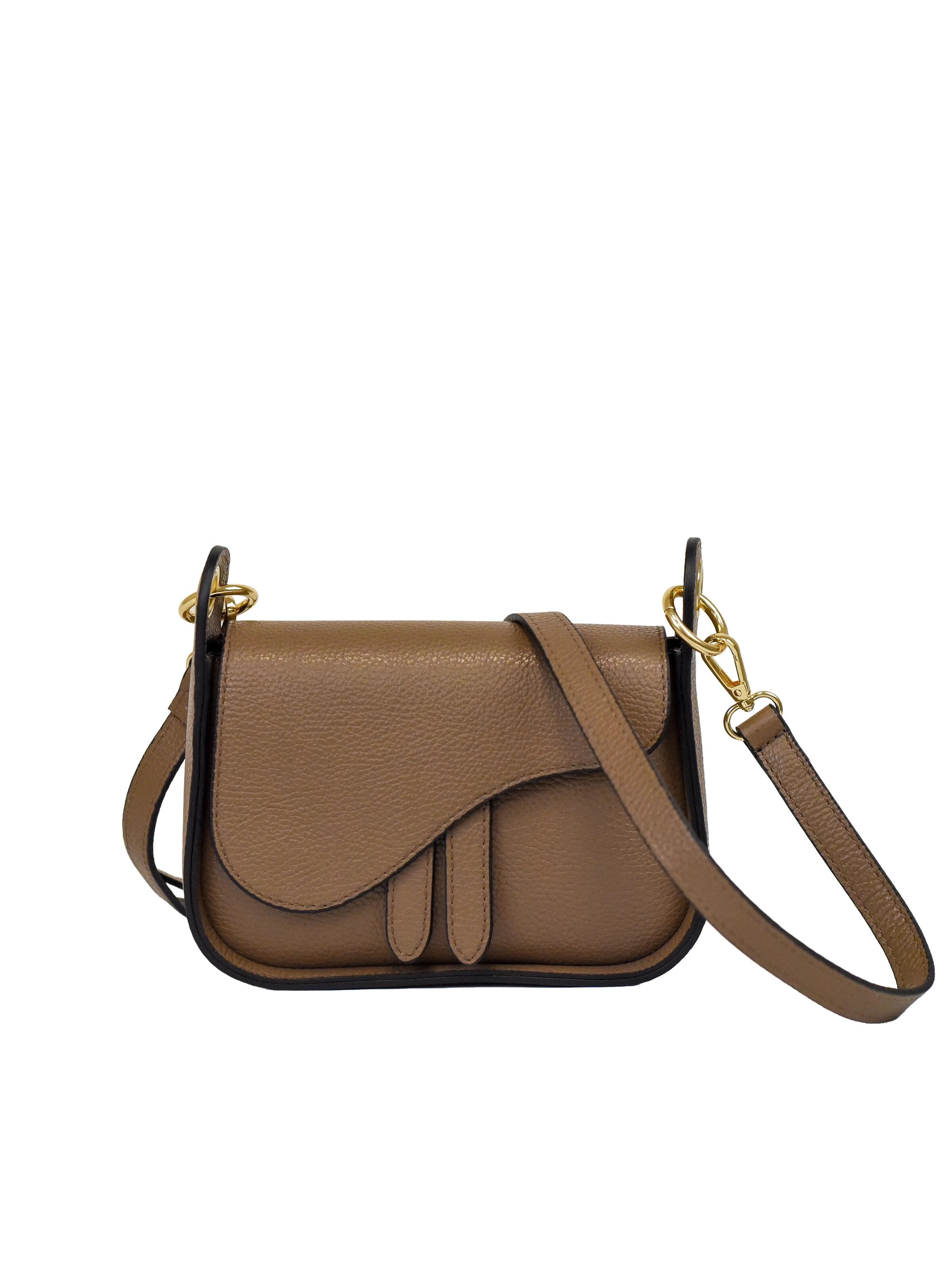 SARA BY JG Crossbody Bag 'La Cavaliera' in Grey: front