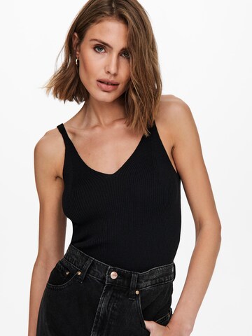 ONLY Knitted Top 'Lina' in Black: front