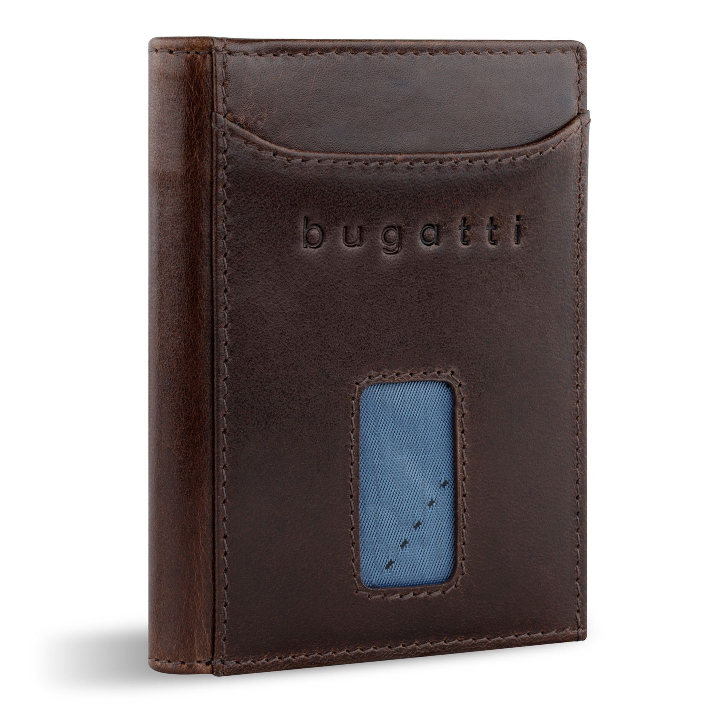 bugatti Wallet in Brown: front