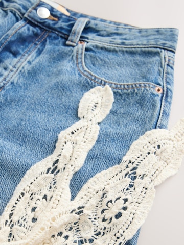 Next Wide Leg Shorts in Blau