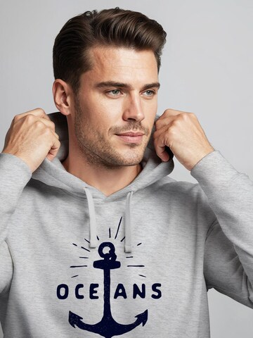 Neverless Sweatshirt 'Oceans Anker' in Grey