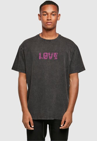 T-Shirt 'Valentines Day - Flowers Love' Merchcode en gris : devant