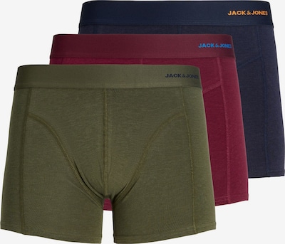 JACK & JONES Bokserishortsit 'JACCOMO' koossa L värissä laivastonsininen / vihreä / oranssi / burgundin punainen, Tuotenäkymä