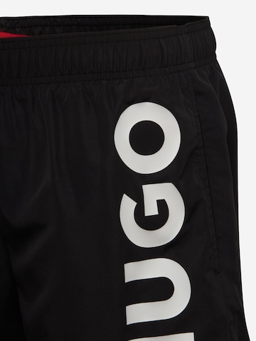 HUGO Red Badeshorts 'Abas' in Schwarz