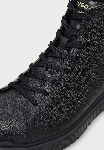HUGO - Botas con cordones 'Nash' en negro: frente