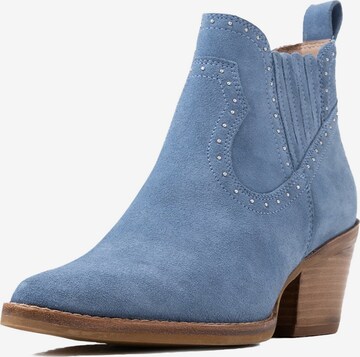 Bottines 'Jukeson' BRONX en bleu : devant