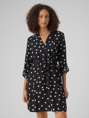 VERO MODA Shirt Dress 'BECCA' in Black: front