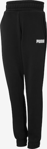 PUMA Tapered Workout Pants in Black: front