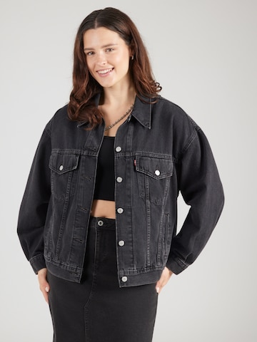Levi's® Plus Jacke '90S Trucker' in Schwarz: Vorderseite