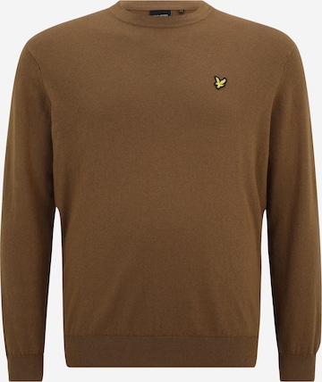 Pull-over Lyle & Scott Big&Tall en marron : devant