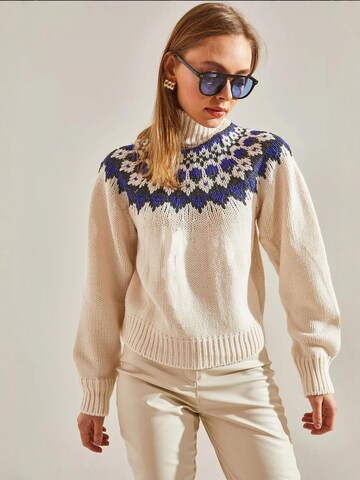 Bianco Lucci Pullover in Beige