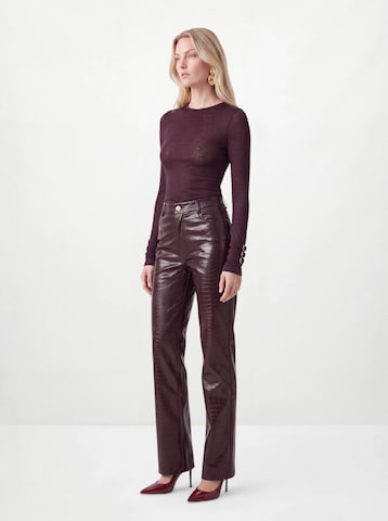 Hoermanseder - regular Pantalón 'Croco' en rojo
