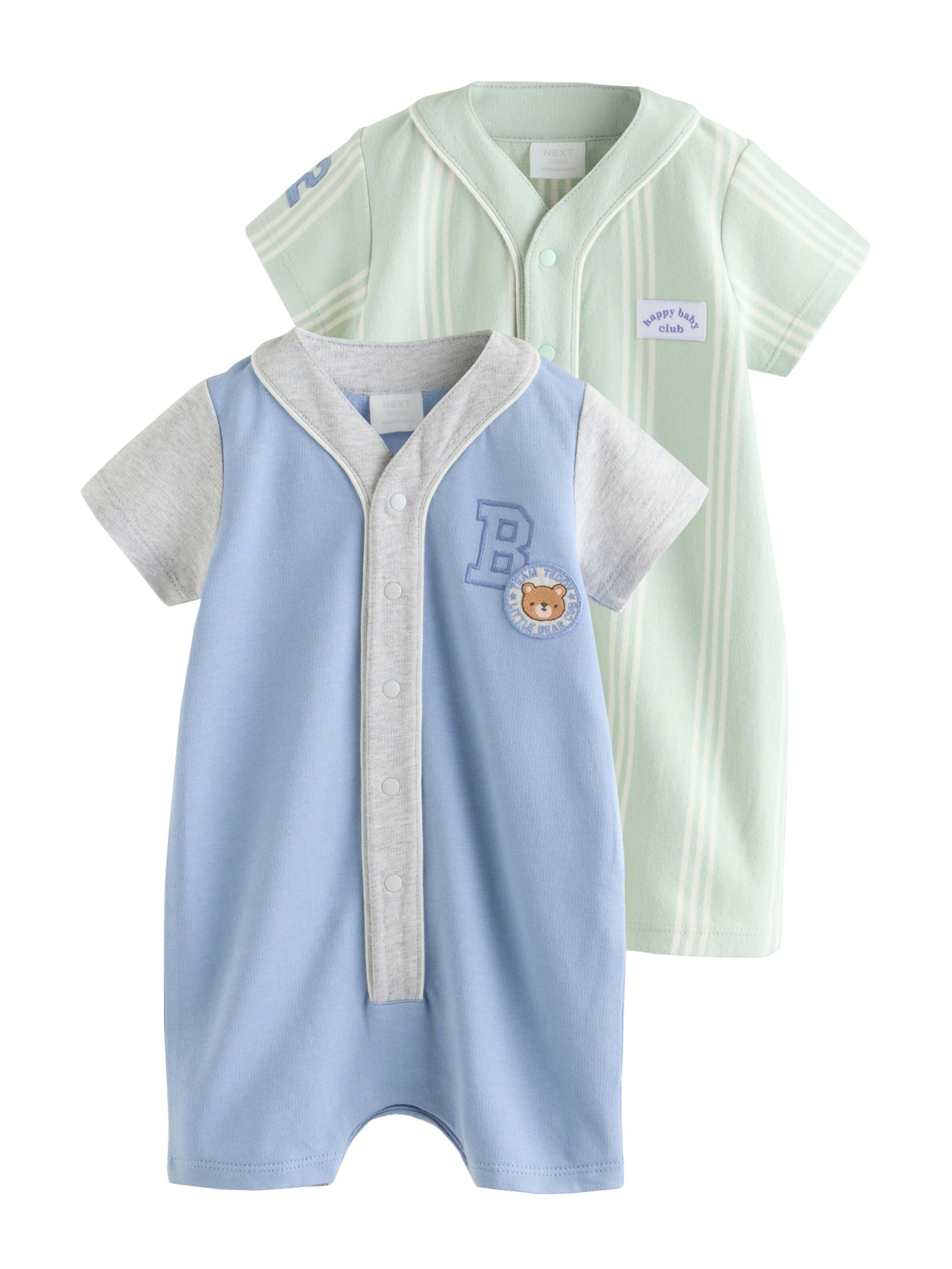 Next Strampler in Blau: Vorderseite