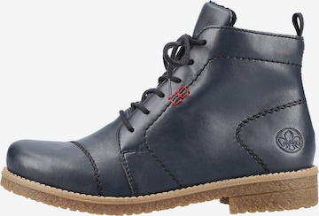 Rieker Lace-Up Ankle Boots in Blue