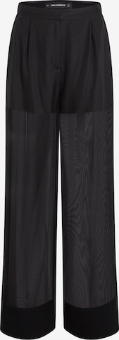 Karl Lagerfeld Wide Leg Laskoshousut värissä musta: etupuoli