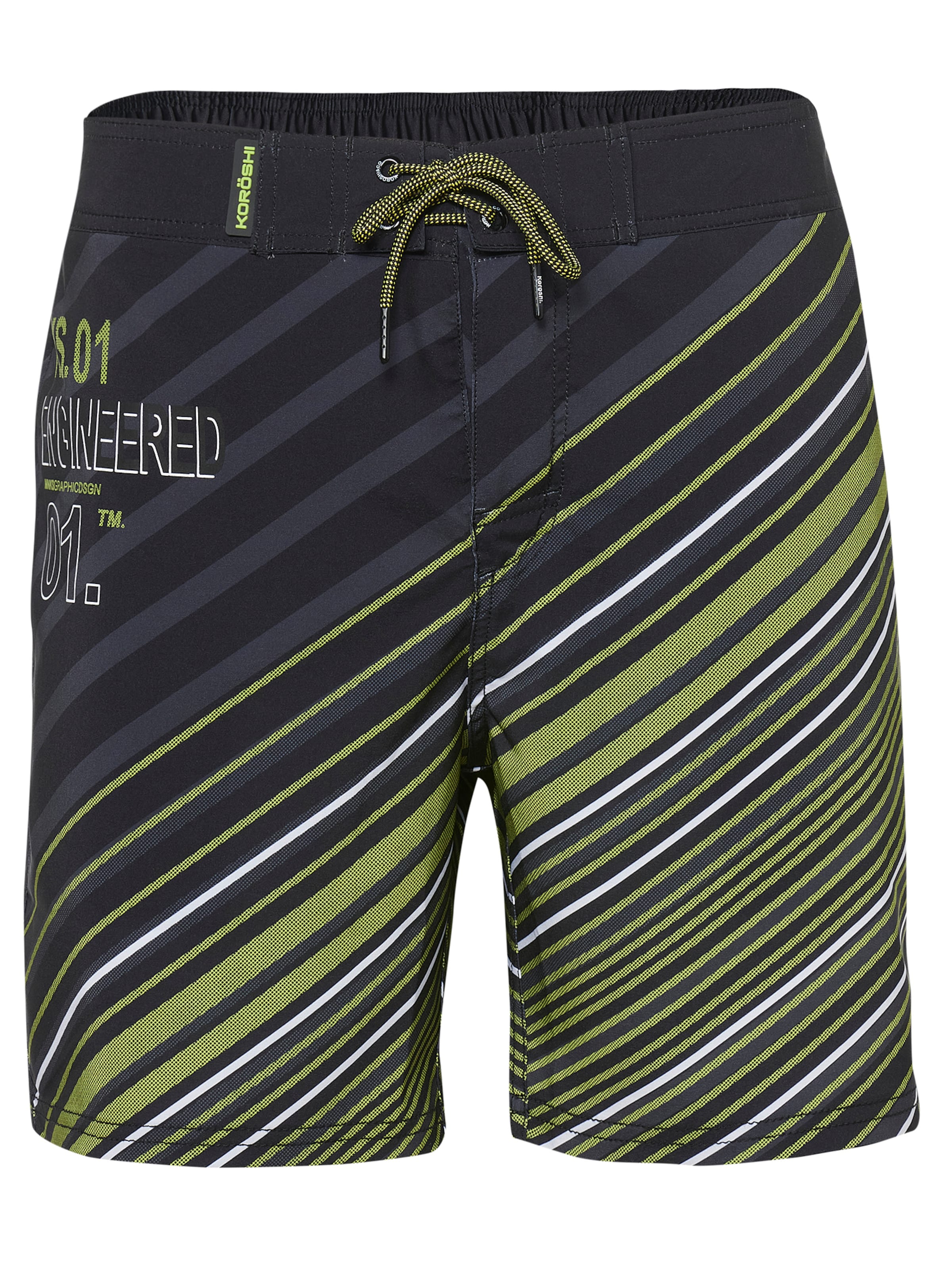 KOROSHI Swimming shorts in Green: front