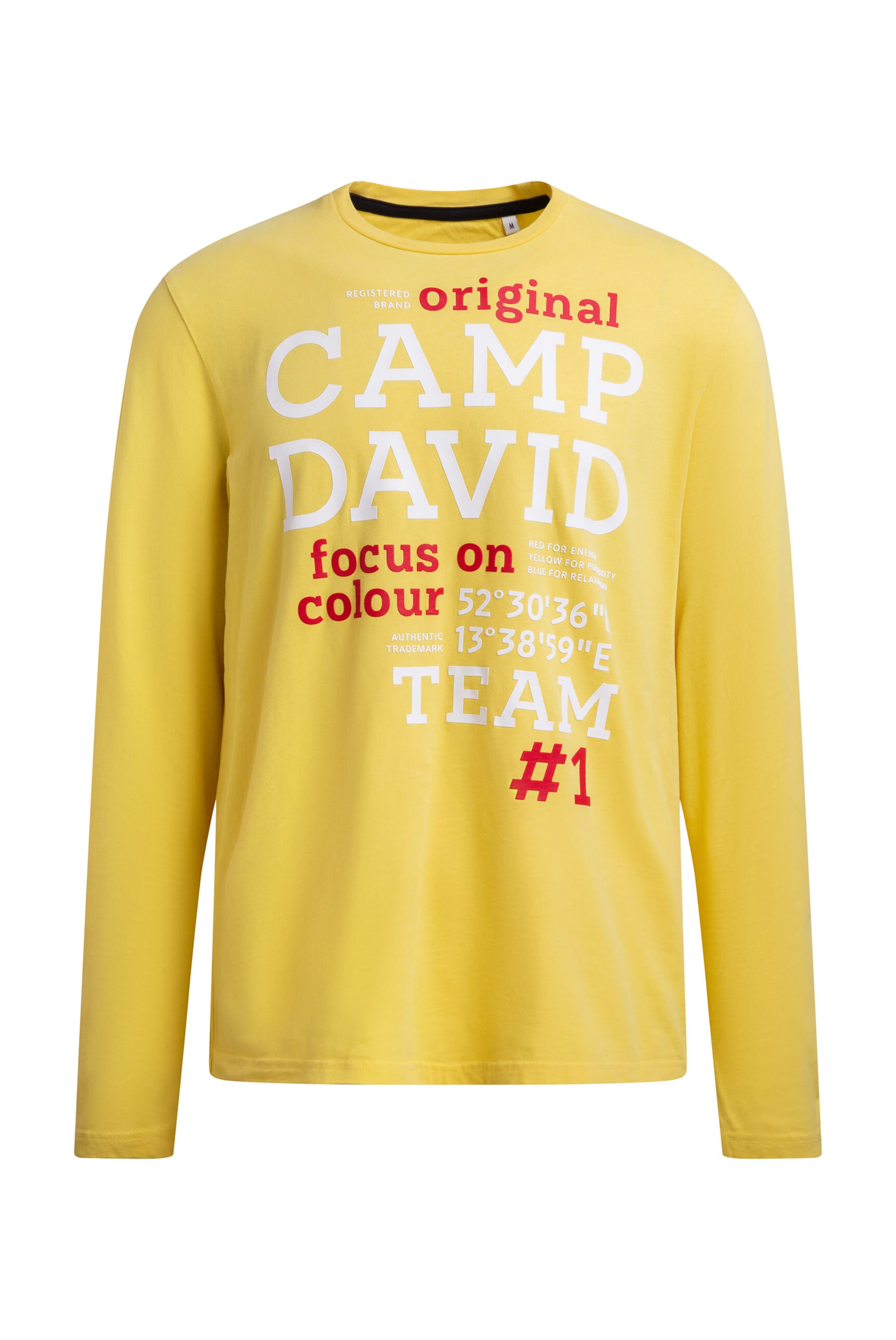 CAMP DAVID Shirt in Gelb: Vorderseite