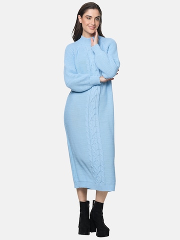 Robes en maille Elara en bleu