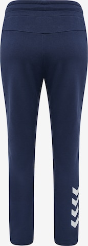 Hummel Slimfit Sportbroek in Blauw