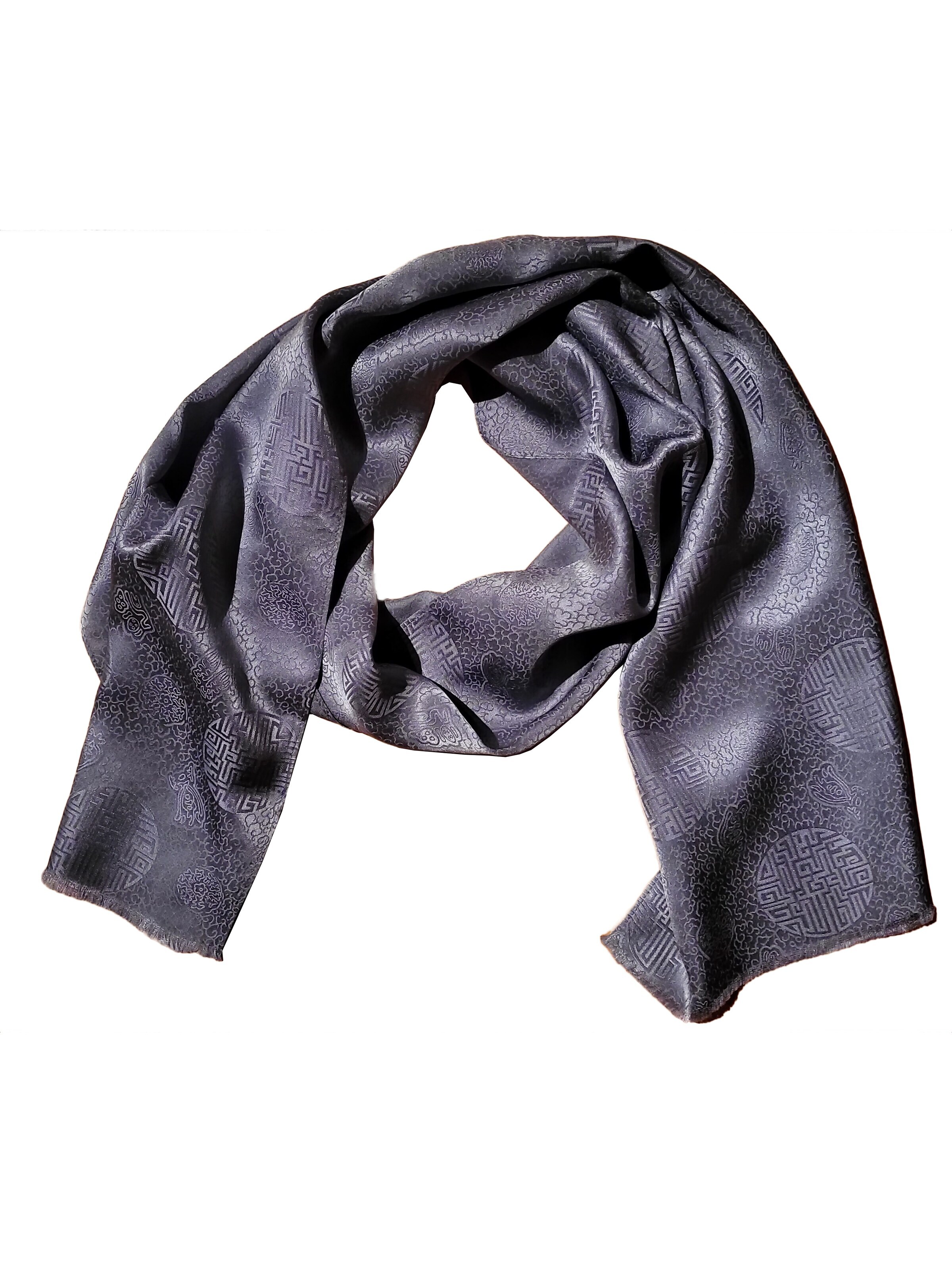 Posh Gear Scarf 'Satinecho' in Grey