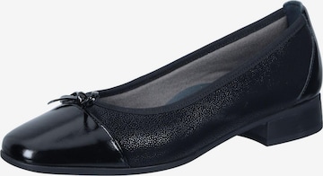 Comfortabel Ballerina in Schwarz: Vorderseite