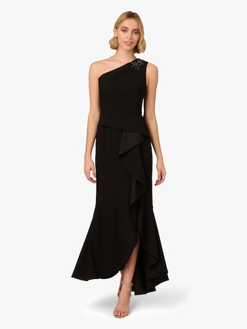 Adrianna Papell Evening dress 'Beaded Knit Crepe Gown' in Black: front