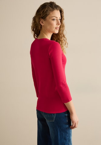 CECIL Basic Shirt mit Rundhals in Rot
