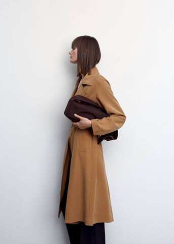 MANGO Between-Seasons Coat 'Taxi' in Brown