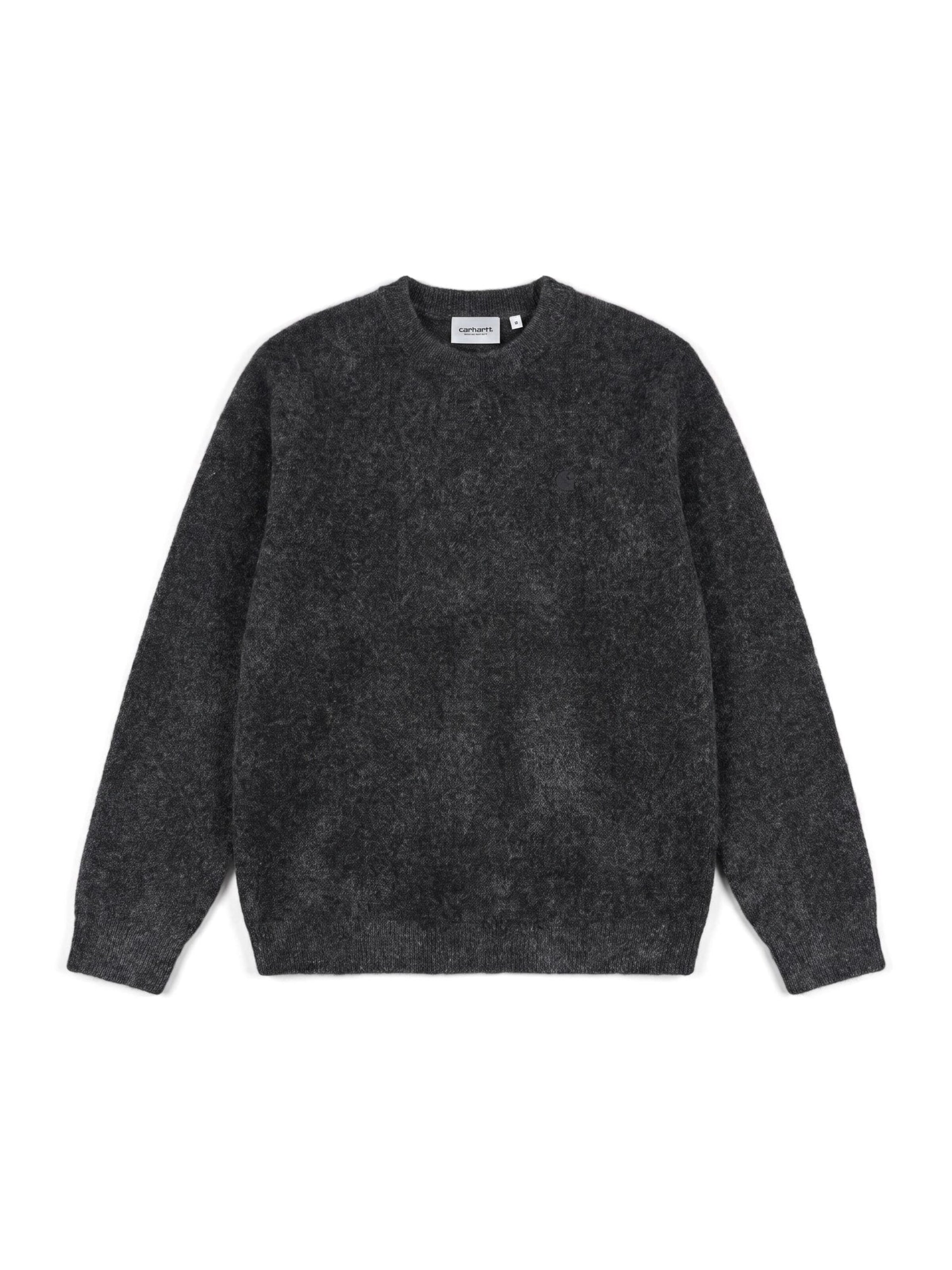 Carhartt WIP Sweter 'Curtis Sweater Tangled Black' w rozmiarze XS w kolorze czarnym, Podgląd produktu